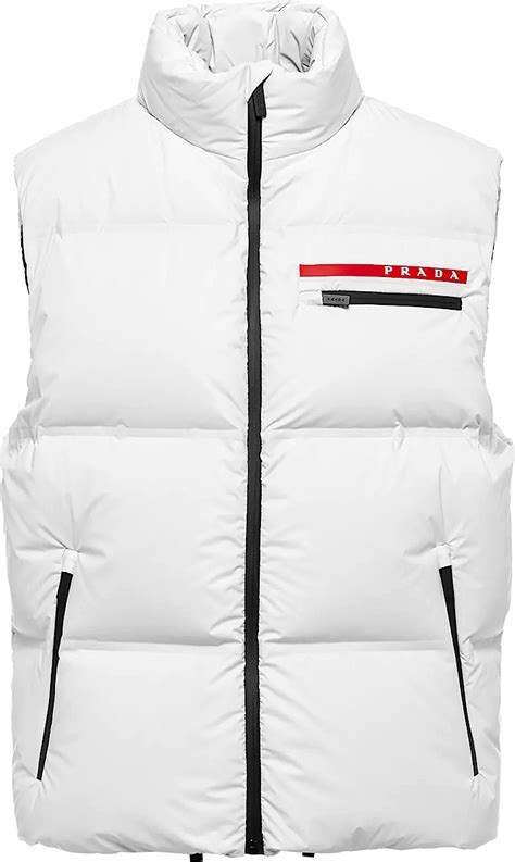 prada white vest|prada vest puffer.